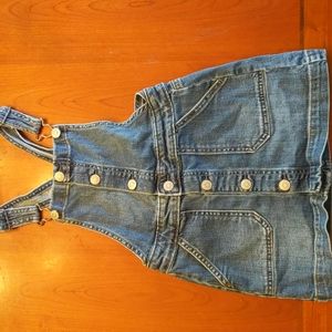 Cat & Jack Denim Overall Dress, Size 6